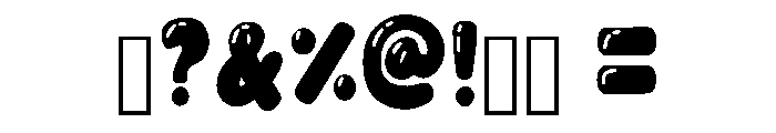 Honey Bubble Regular Font OTHER CHARS