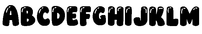 Honey Bubble Regular Font UPPERCASE