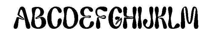 Honey Bubles Regular Font UPPERCASE
