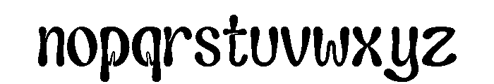 Honey Bubles Regular Font LOWERCASE
