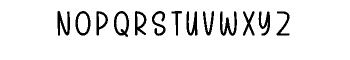 Honey Coming Font UPPERCASE