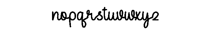 Honey Coming Font LOWERCASE