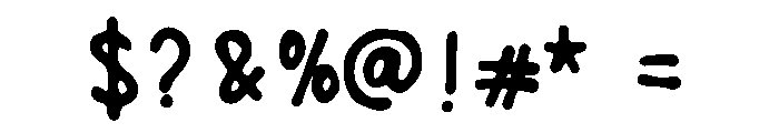 Honey Daily Regular Font OTHER CHARS