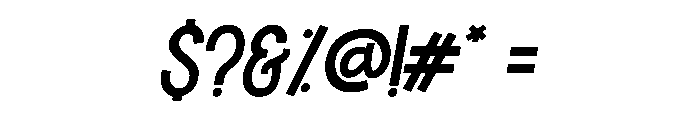 Honey Italic Font OTHER CHARS