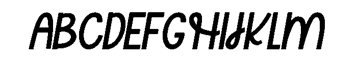 Honey Italic Font UPPERCASE