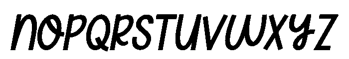 Honey Italic Font UPPERCASE