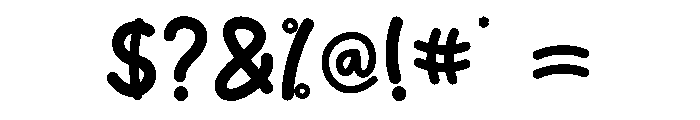 Honey Marker Regular Font OTHER CHARS