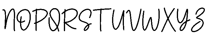 Honey Morgan Regular Font UPPERCASE