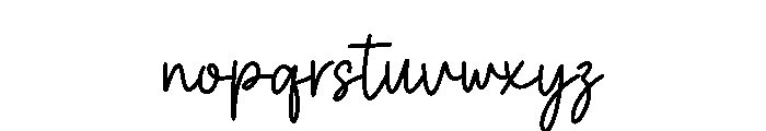 Honey Morgan Regular Font LOWERCASE