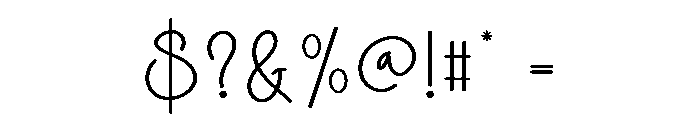 Honey Notebook Font OTHER CHARS