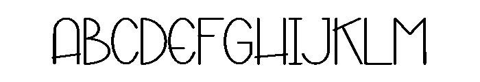 Honey Notebook Font UPPERCASE
