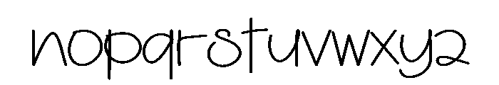Honey Notebook Font LOWERCASE