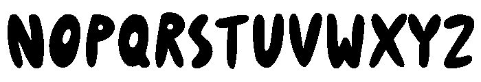 Honey bouncy font Font UPPERCASE