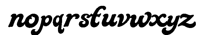 HoneyBlack Vintage Font LOWERCASE