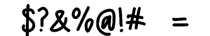Honeydrop Font OTHER CHARS