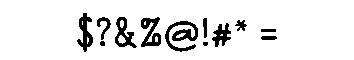 Honeyline Regular Font OTHER CHARS