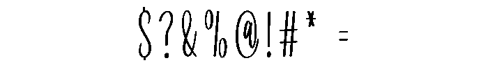 Honeymoon Amsterdam Font OTHER CHARS