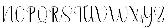 Honeymoon Amsterdam Font UPPERCASE