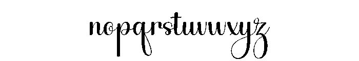Honeymoon Amsterdam Font LOWERCASE