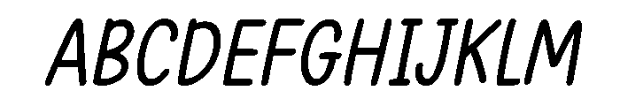 Honeymoon Handwriting Italic Font UPPERCASE