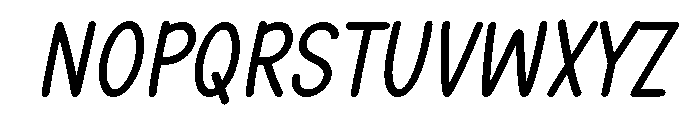 Honeymoon Handwriting Italic Font UPPERCASE