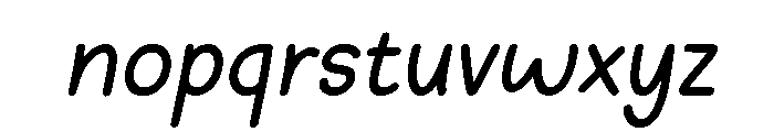 Honeymoon Handwriting Italic Font LOWERCASE