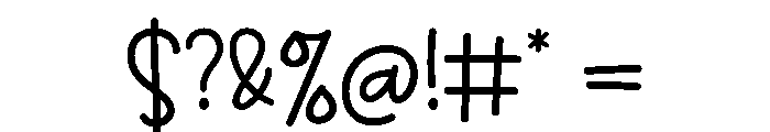 Honeymoon Script Regular Font OTHER CHARS