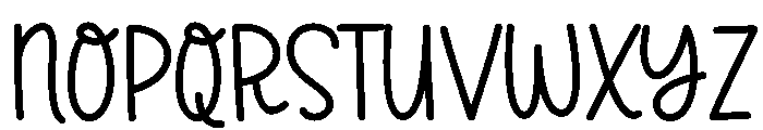 Honeymoon Script Regular Font UPPERCASE