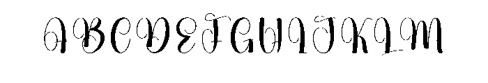 Honeymoon3 Font UPPERCASE