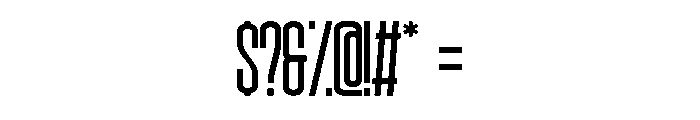 Hooked Regular Font OTHER CHARS