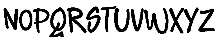 Hooligant Font UPPERCASE