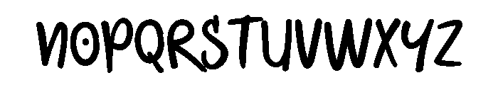 Hooligant Font LOWERCASE