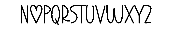Hoover Lover Regular Font UPPERCASE