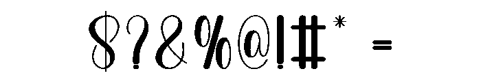 Hope Blooming Font OTHER CHARS