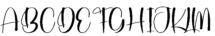 Hope Blooming Font UPPERCASE