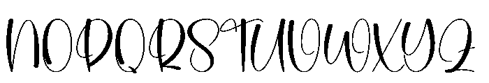 Hope Blooming Font UPPERCASE