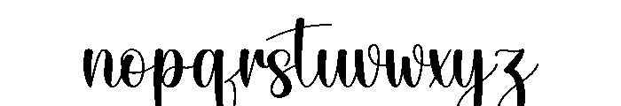 Hope Blooming Font LOWERCASE
