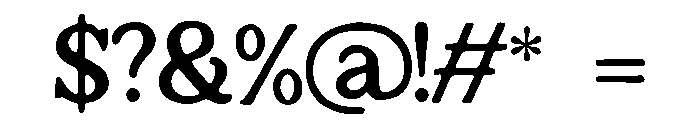 Hopeful_Twist Font OTHER CHARS