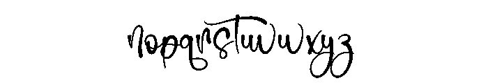 Hopefull Valentine Font LOWERCASE