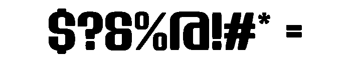 Hopes Bigger Regular Font OTHER CHARS