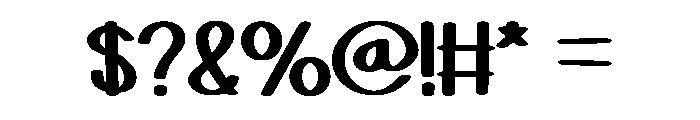 Hoppy Days Regular Font OTHER CHARS
