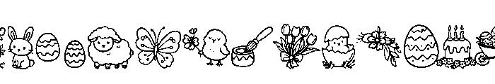 Hoppy Easter Doodle FONT