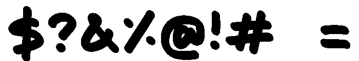 Hoppy letters Font OTHER CHARS