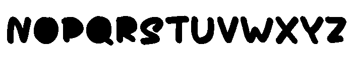 Hoppy letters Font UPPERCASE
