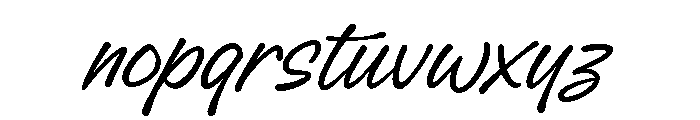Hopstely Regular Font LOWERCASE