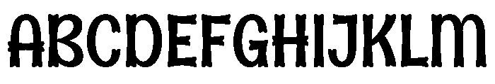 Horde Zombie Regular Font UPPERCASE
