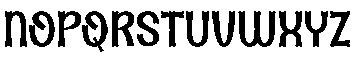 Horde Zombie Regular Font UPPERCASE
