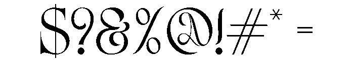 Horia Garden Regular Font OTHER CHARS