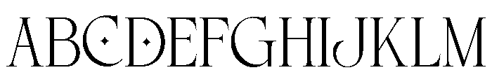 Horia Garden Regular Font UPPERCASE