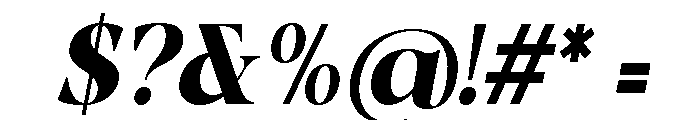 Horizon Craft Italic Font OTHER CHARS